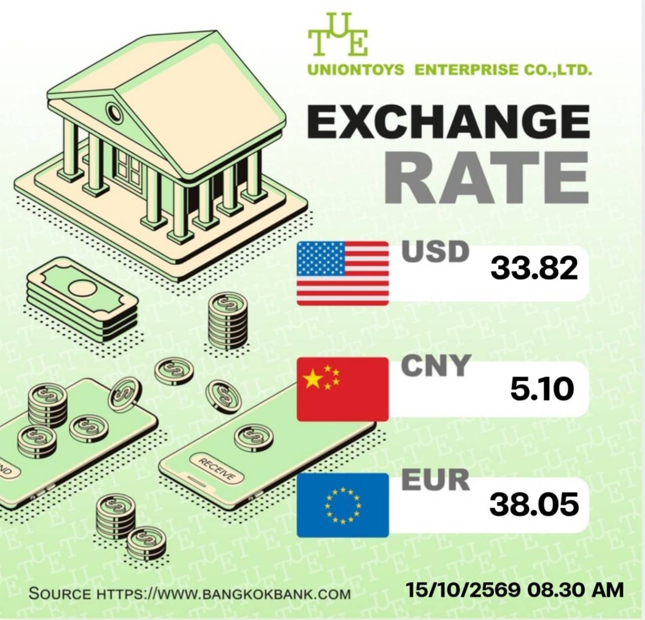 Uniontoys Currency Exchange - 17-10-2026